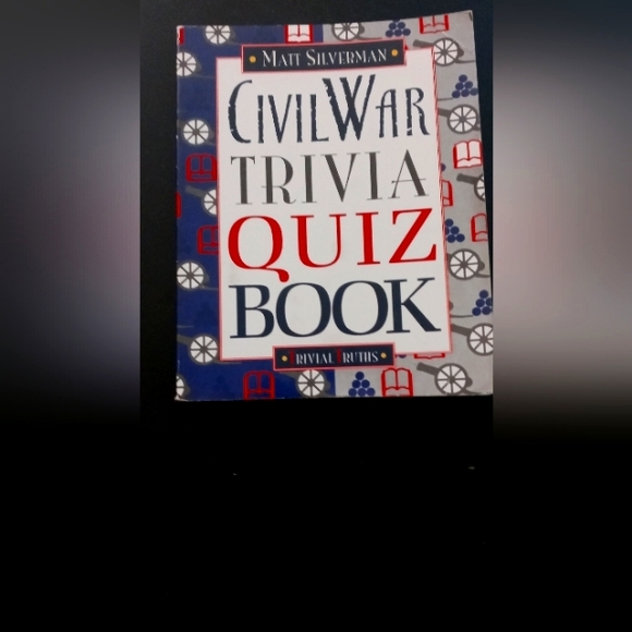 Other - Civil War Trivia Quiz Book - Red, Blue, White Cover